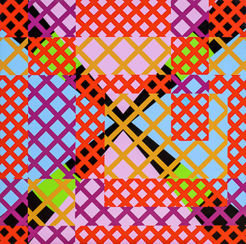 HES-007&nbsp;&nbsp;&nbsp;&nbsp;&nbsp;&nbsp;&nbsp;&nbsp; INNER-COURSE IV&nbsp;&nbsp •  &nbsp;&nbspAcrylic On Canvas &nbsp;&nbsp  (52in x 52in)