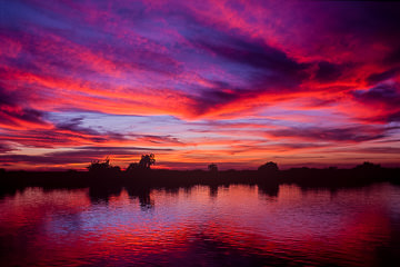 AF-LA-03 Dusk At The Chobe River, Chobe National Park, Botswana