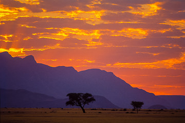 AF-LA-02 Sunset At Namib-Naukluft National Park, Namib Desert, Namibia